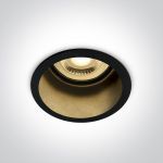 Recessed Spots Fixed Semi Trimless Dark Light Aluminium Black